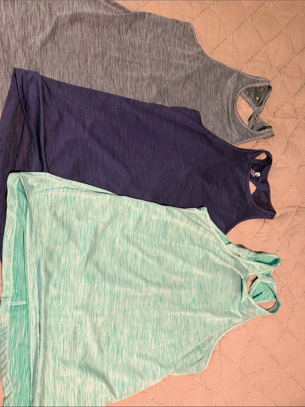 Born Primitive Tank Tops in Mint, Navy, Gray - 3-Pack Performance Tanks